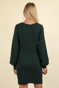 VERY J Ruched Detail Bodycon Mini Dress.