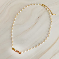 Mama Pearl Chain Necklace.