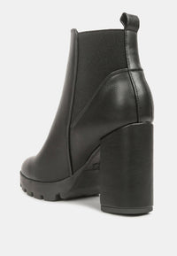 Bolt Block Heeled Chelsea Boots by Ruw.