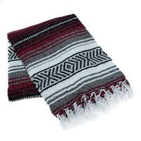 Yoga Studio Handwoven  Classic Falsa Mexican Blanket.