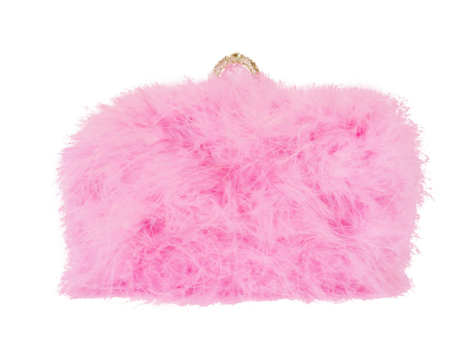 Furry Clutch - Pink.