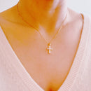 My Dear Crystal Cross Necklace.