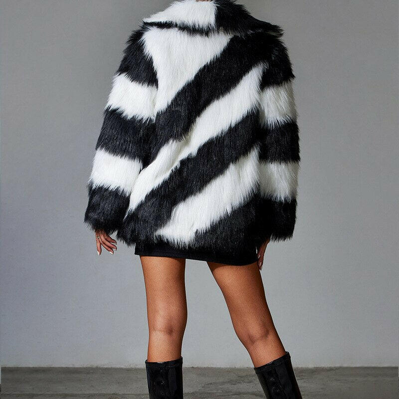 Faux Fur Coat Luxury Fur Coat Artificial Fur Jackets Women Coat Plush Over Coats.