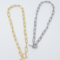 Toggle Chain Link Necklace.