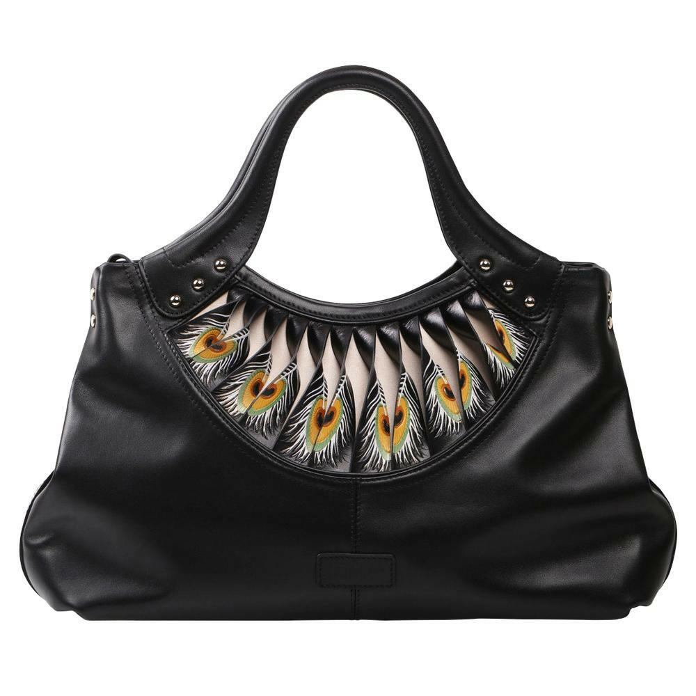 Feather Black Tote.