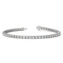 12.00 CTW Lab Grown Diamond Tennis Bracelet in 14kt White/Yellow Gold (G/Vs) AGI Certified.