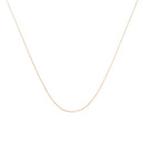 10K Gold 0.5 Mm Slender & Dainty Fine Rope Chain Necklace.