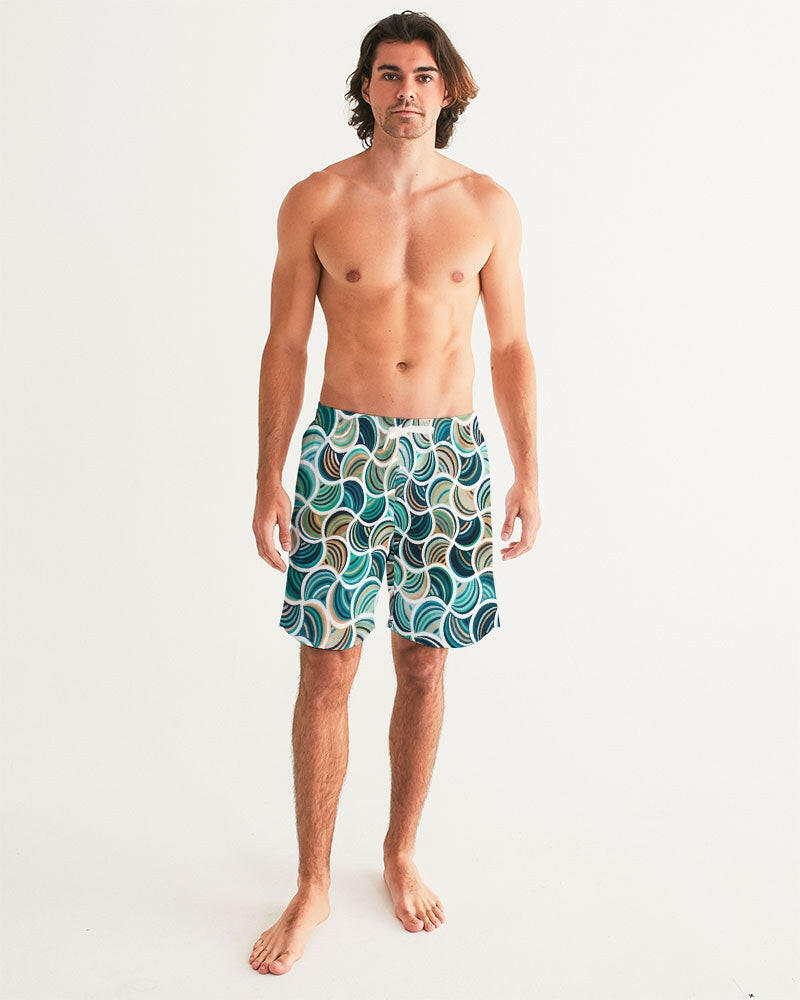 Mosaic 7" Classic Men Swim Trunk