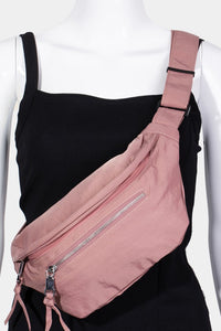 Fame Multi Pocket Nylon Crossbody Bag.