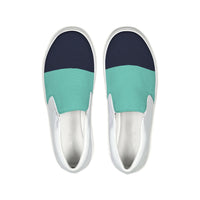 Men's Color Block Canvas Slip-On Casual Shoe.