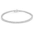 IGI Certified Diamond 14K White Gold Classic 7” Tennis Bracelet - Choice of Carat Weights.