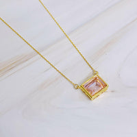 Sweet Square Pendant Necklace.