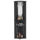 Bar Cabinet Corner, Rialto, Black.