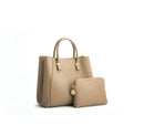 Jane - Light Brown Vegan Leather Satchel.