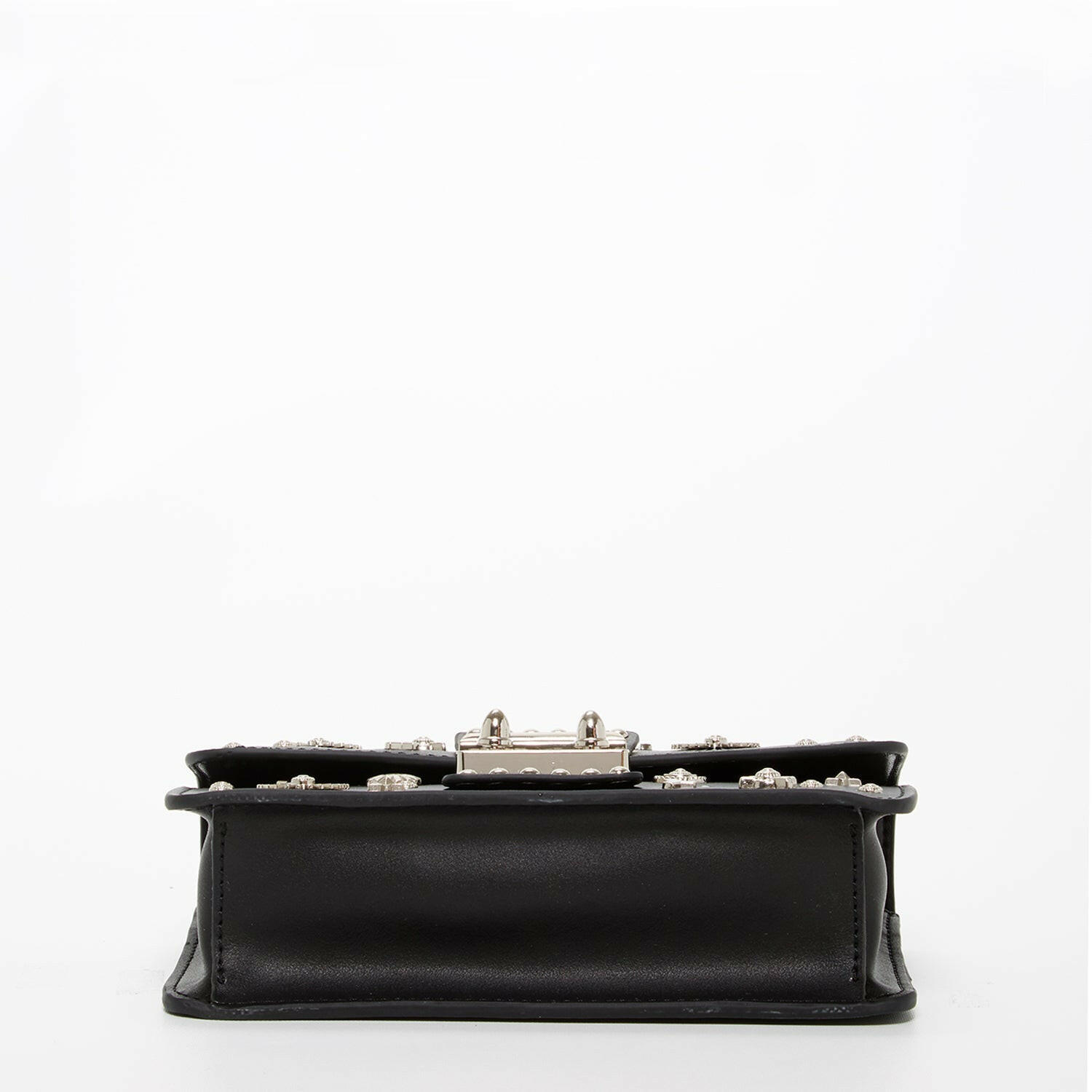 The Hollywood Studded Leather Crossbody Black.