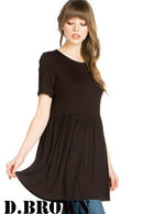 Short Sleeve Empire Waist Tunic.