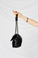 SHOMICO PU Leather Chain Handbag.