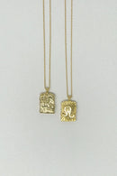 Reversible Zodiac Necklace.