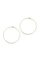 25804-60 - 60mm Wire Hoop Earrings.