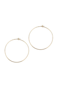 25804-60 - 60mm Wire Hoop Earrings.