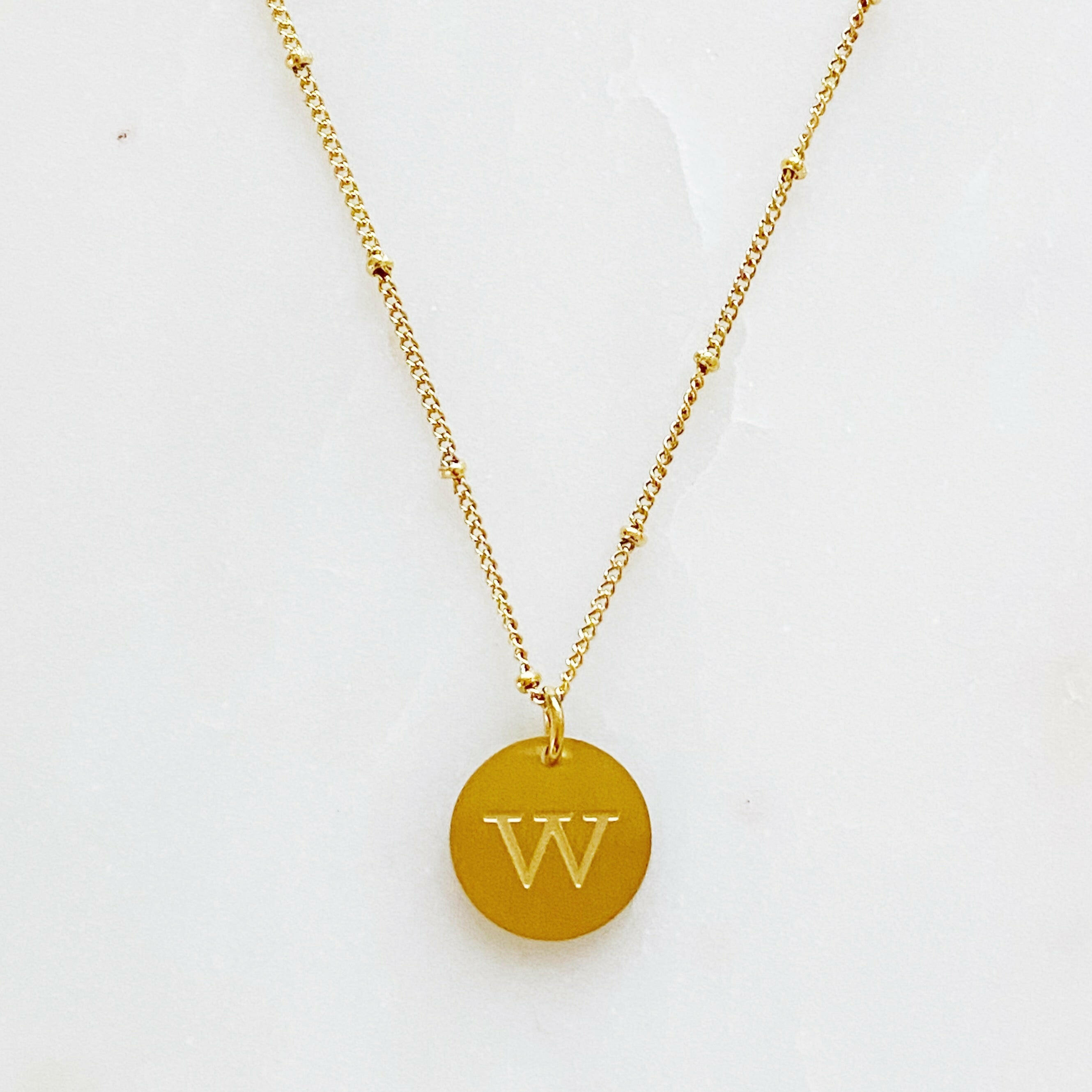 Ellison + Young: Singular Charm Initial Necklace.