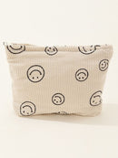 Zenana Corduroy Smile Clutch Bag.