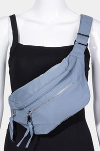 Fame Multi Pocket Nylon Crossbody Bag.