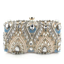 Clutch Handbag Luxury Diamond Rhinestone Clutch Bag Pearls Beaded Chain Handbags.