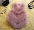 Faux Fur Sleeveless Vest Winter Thick Coats Women New Fashion Casual Jacket.