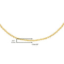 10K Gold 0.5 Mm Slender & Dainty Fine Rope Chain Necklace