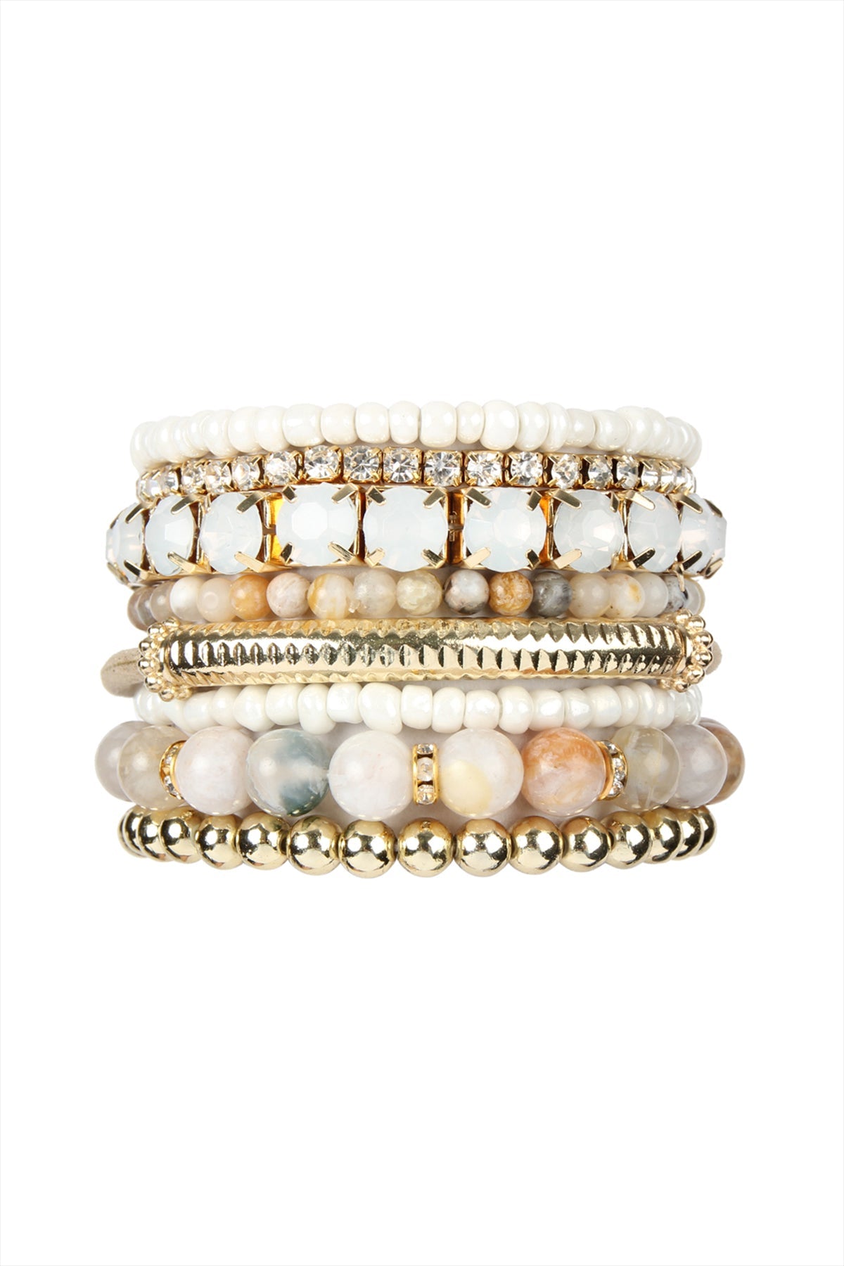 Regular Size Stackable Beads Bracelet Set