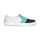 Men's Color Block Canvas Slip-On Casual Shoe.