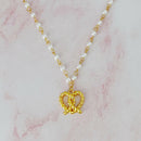 Pretzel Love Pendant Necklace.