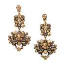 Floral Gem Earrings