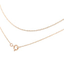 10K Gold 0.5 Mm Slender & Dainty Fine Rope Chain Necklace.