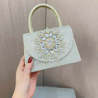 Rhinestone Glitter Clutch Purse Evening Handbag Shoulder Bag Wedding Prom.