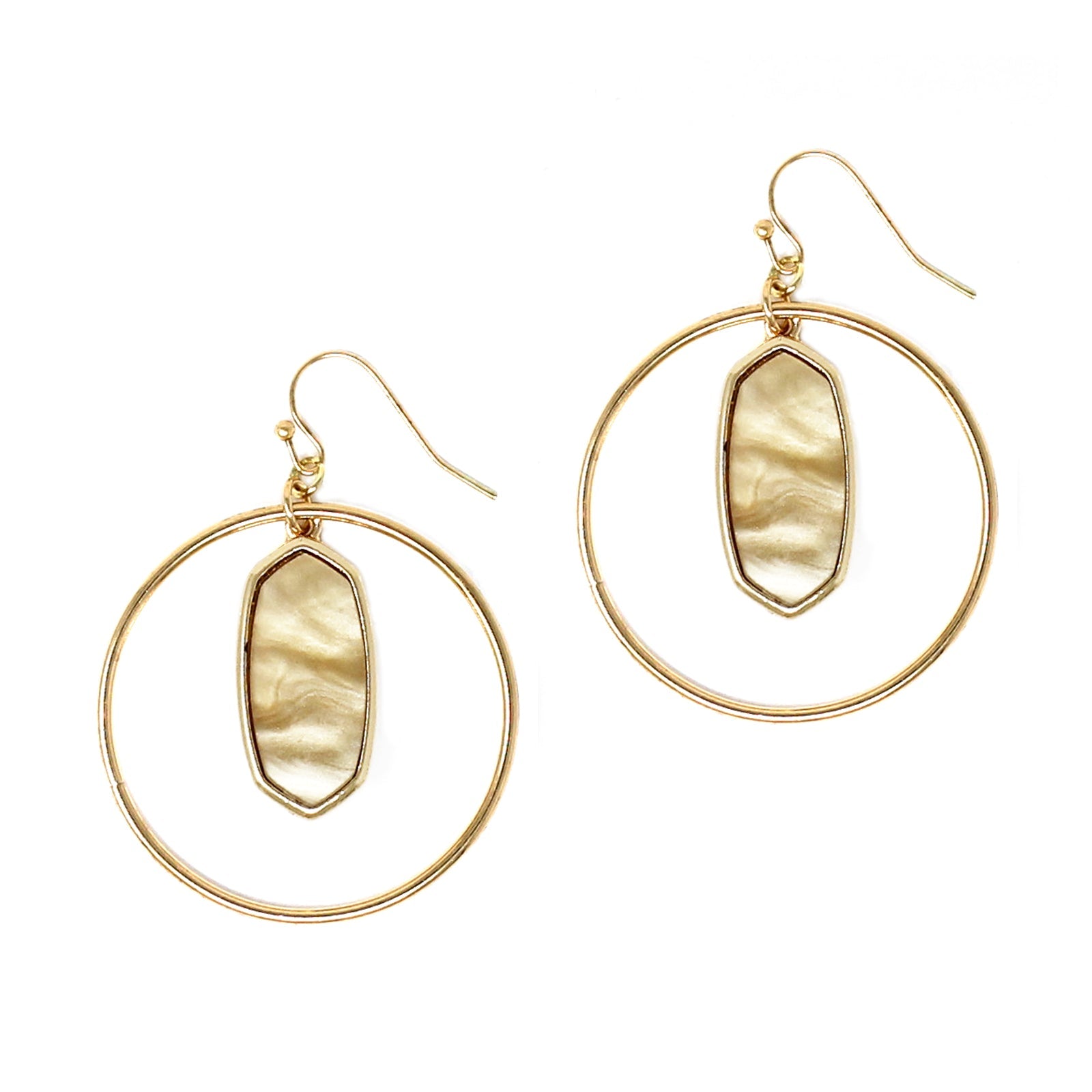 Kenzie Circle Drop Earrings