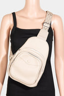 Fame Textured PU Leather Sling Bag.