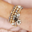 Butterfly Pearl Classy Stackable Bracelet