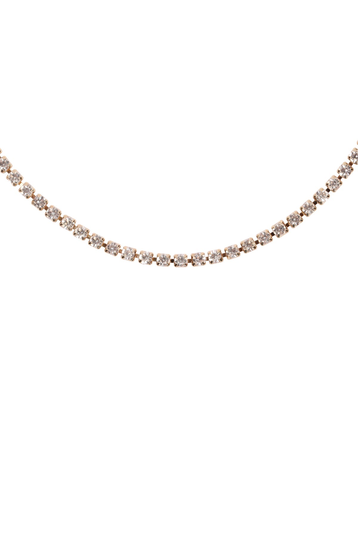 Dna020 - Stone Chain Choker Necklace.