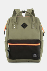 Himawari Contrast Waterproof Backpack Bag with Reinforced Edges.