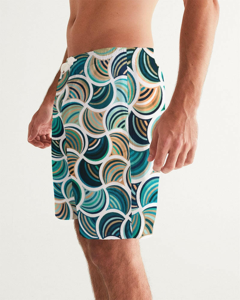 Mosaic 7" Classic Men Swim Trunk.