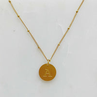 Ellison + Young: Singular Charm Initial Necklace.