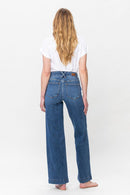 Judy Blue Full Size Double Button Wide Leg Jeans.