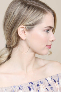 25804-60 - 60mm Wire Hoop Earrings.