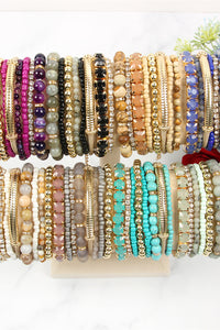 Regular Size Stackable Beads Bracelet Set