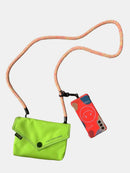 Himawari Solid Color Envelope Shape Crossbody Bag with Removable Strap.