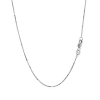 14k White Gold Classic Box Chain (0.68 mm) - Forever in Harmony