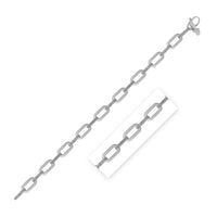 14k White Gold Diamante Paperclip Chain Bracelet (7.00 mm) - Forever in Harmony