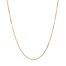 14k Rose Gold Classic Box Chain (0.45 mm) | 16'' - Forever in Harmony